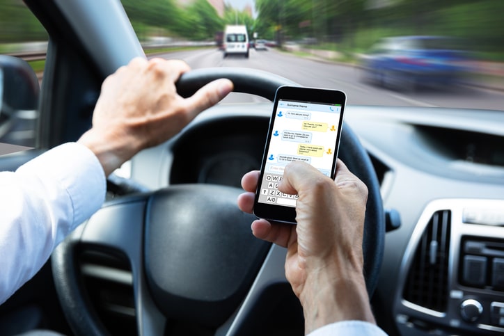 Distracted Driving with Mobile Phone